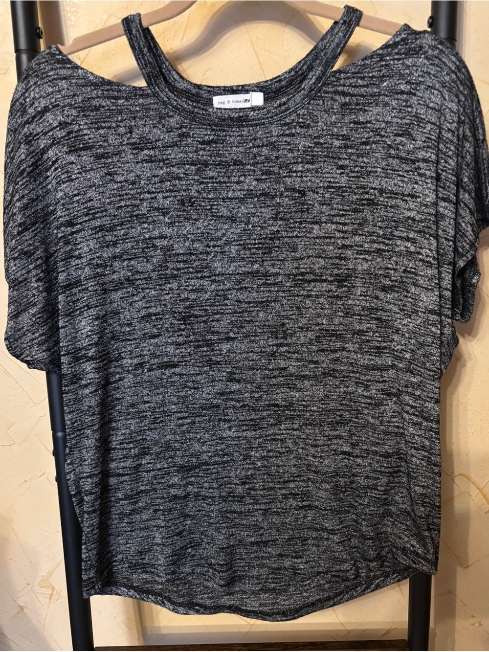 rag & bone Women’s Charcoal Short Sleeve Tee Size S